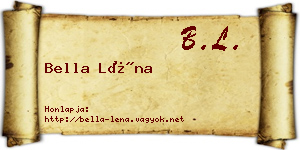 Bella Léna névjegykártya